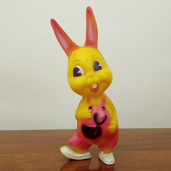Vintage Holiday Vintage Hard Plastic Kitschy Easter Bunny Poshmark